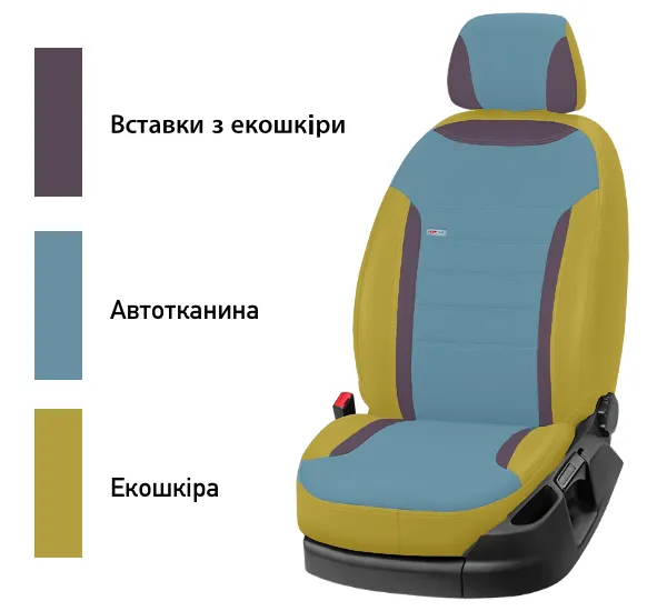 Наші авточохоли для Chery E5 2011-2016 седан - це захист і стиль в одному. Це фото наглядно демонструє розподілення кольорів та матеріалів, які створюють унікальний дизайн. Високоякісні матеріали забезпечують довговічність та комфорт у використанні. Замовляйте на dlx.in.ua!