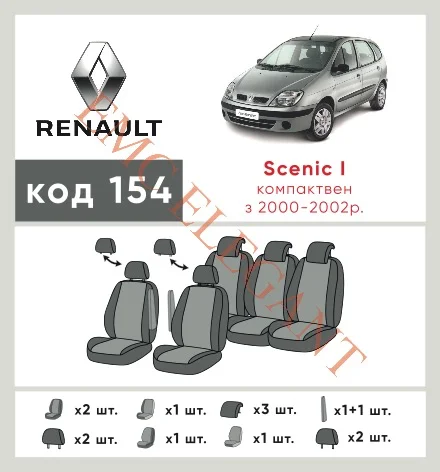 Наши автомобильные чехлы для Renault Scenic IІ Рестайлінг 2006-2009 компактвен Grang, 5 м имеют разделение спинок и сидений, что обеспечивает идеальную посадку и защиту каждого элемента сидений. Кроме того, мы предлагаем чехлы с соответствующим количеством подголовников и подлокотников, чтобы обеспечить полную защиту вашего автомобиля. Просмотрите фото на dlx.in.ua и закажите прямо сейчас!
