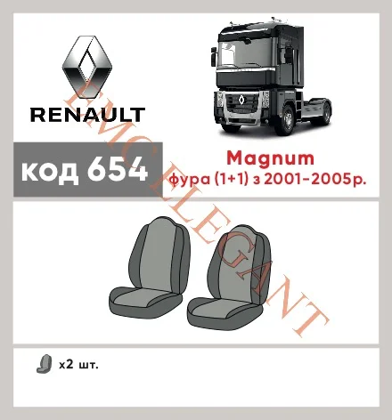Наші авточохли для Renault Magnum 2001-2014 вантажний 1+1, різні спинки мають розділення спинок та сидінь, що забезпечує ідеальну посадку і захист кожного елементу сидінь. Крім того, ми пропонуємо чохли з відповідною кількістю підголовників та підлокотників, щоб забезпечити повну захист вашого автомобіля. Перегляньте фото на dlx.in.ua та замовляйте прямо зараз!